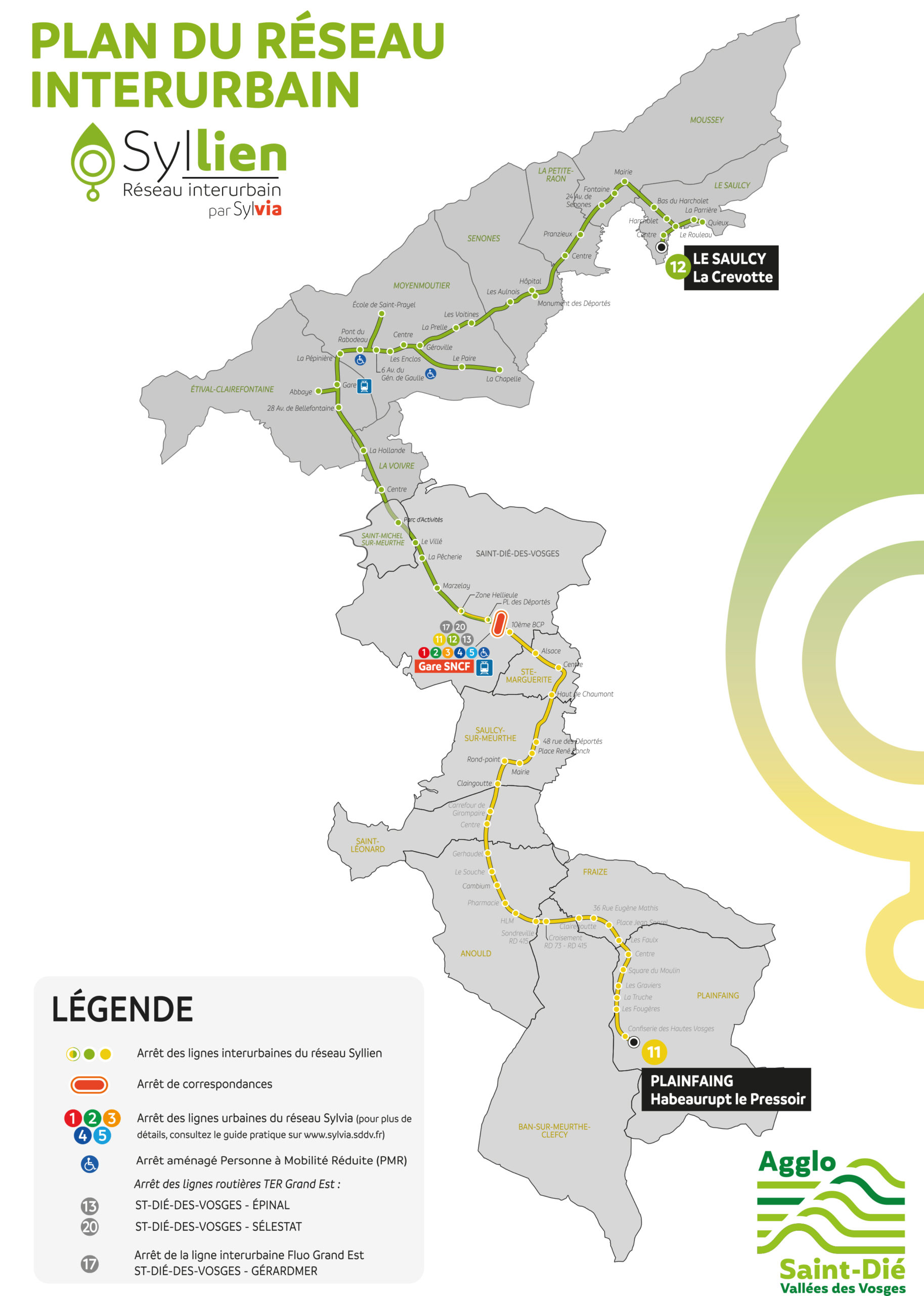 Plan réseau interurbain